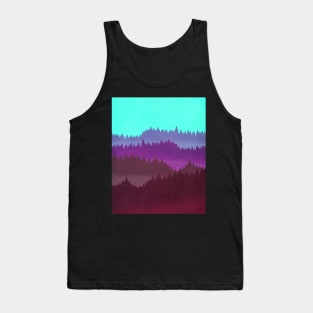 80's Vaporwave Mountains Tank Top